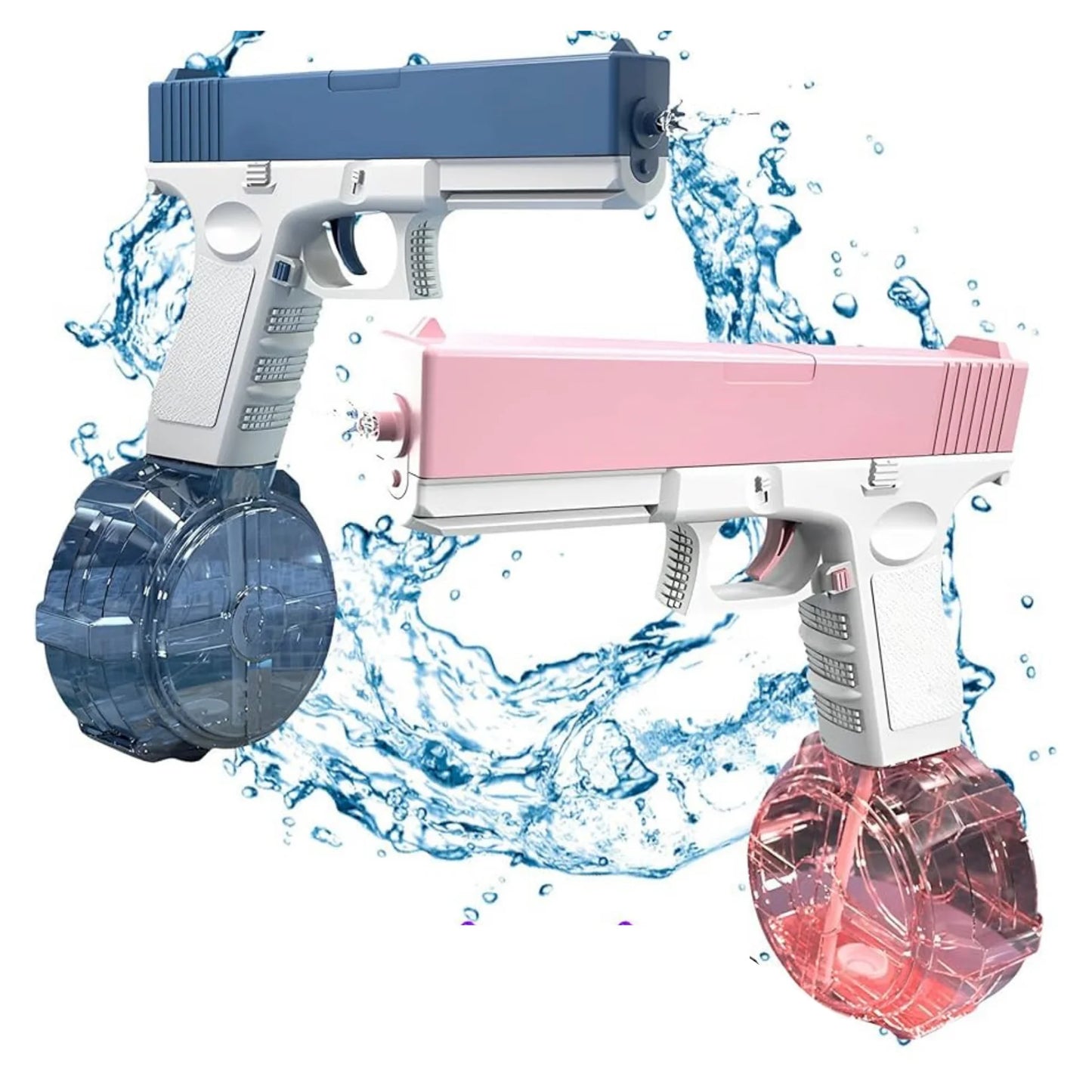 Pack 2 pistolets (bleu et rose)
