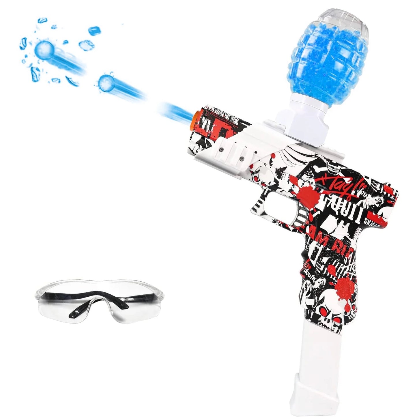 Pistolet camouflage rouge